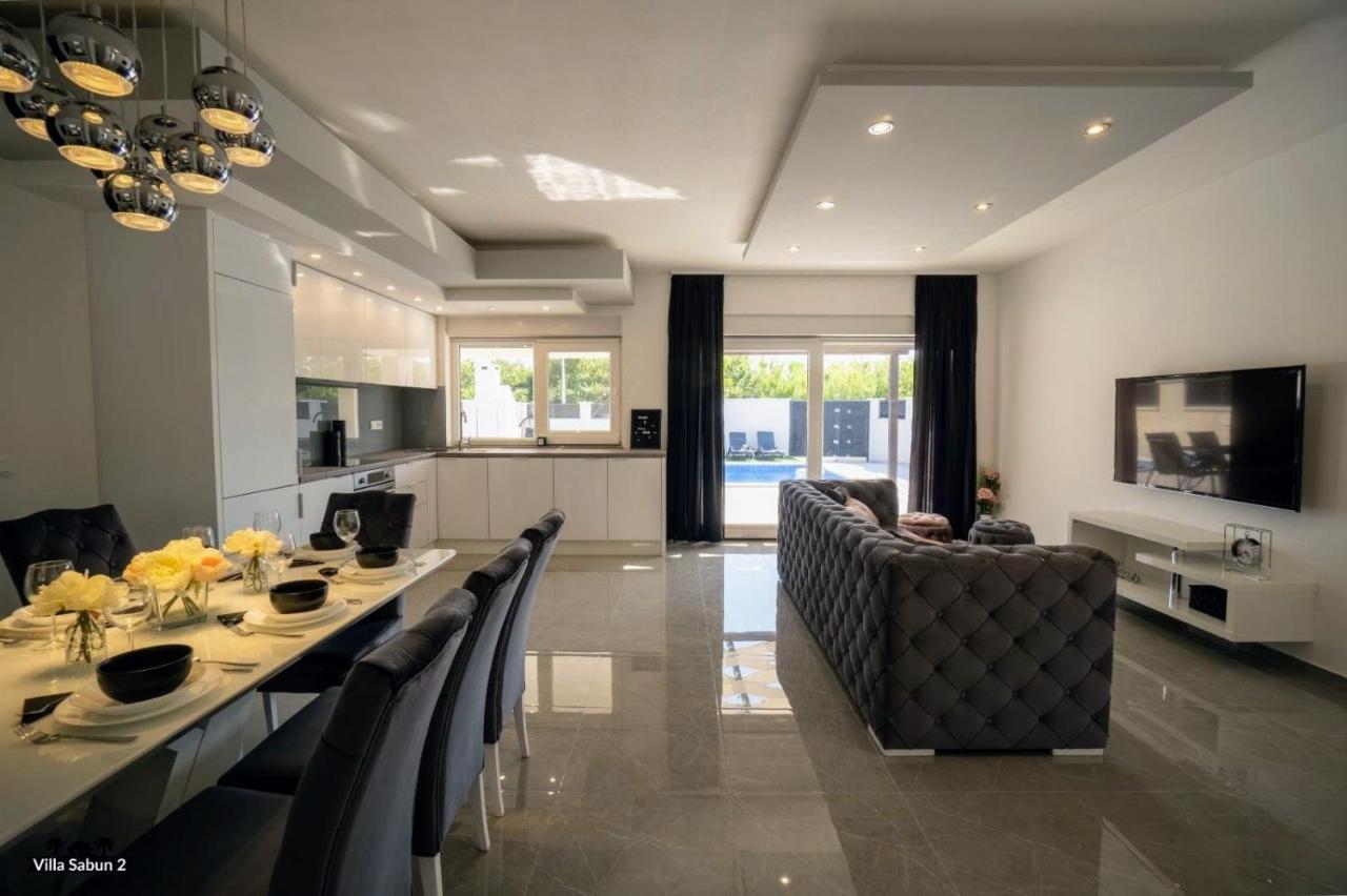 Villas Sabun - Modern House With Heated Pool Privlaka (Zadar) Exterior foto