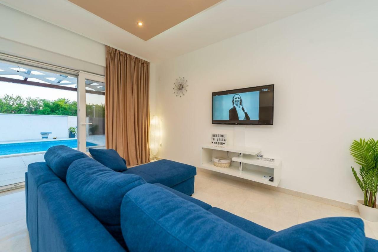 Villas Sabun - Modern House With Heated Pool Privlaka (Zadar) Exterior foto